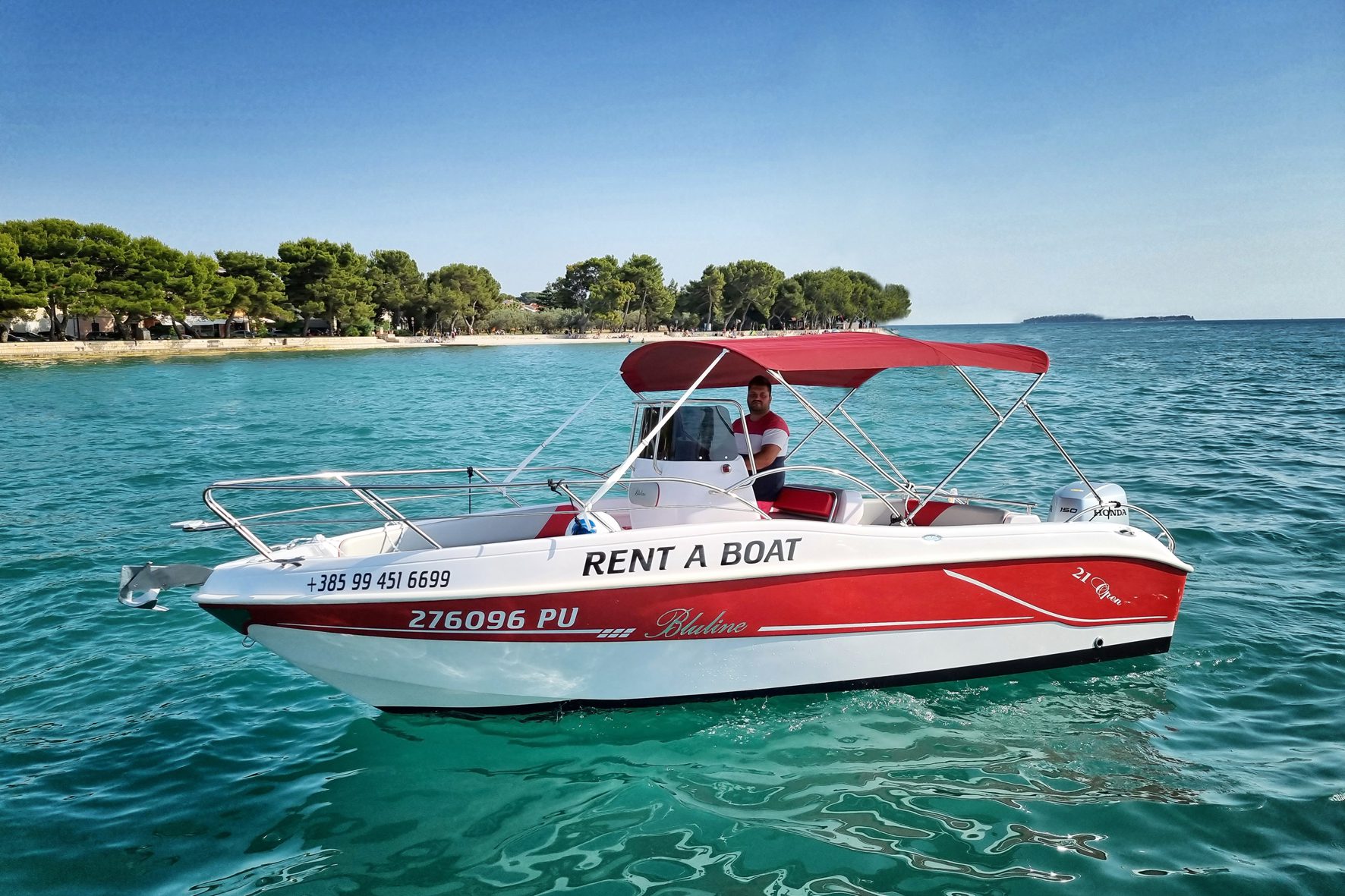 Bluline 21 Open + Honda 150hp (1)